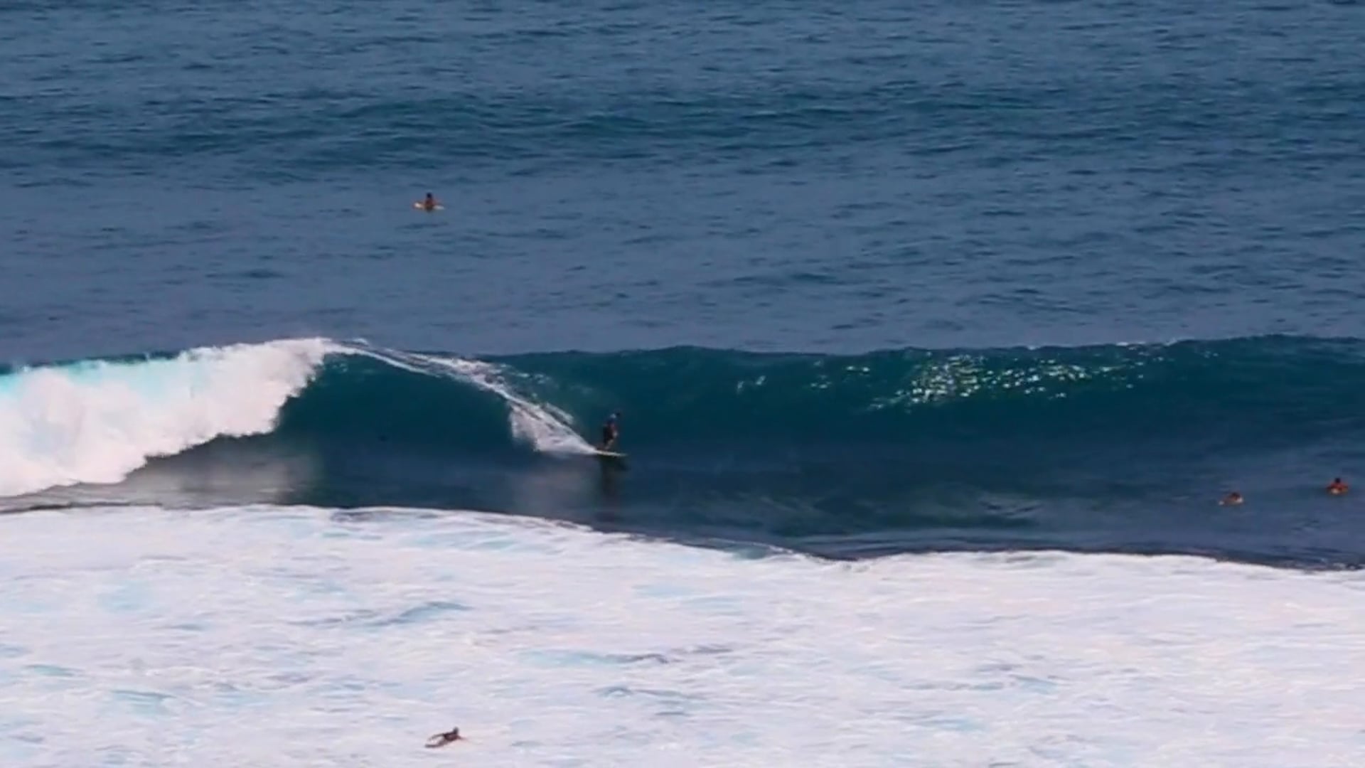 Uluwatu, Bali 7 foot wave for 200 meters