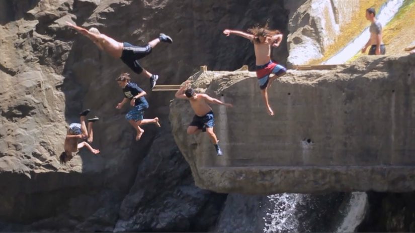 Rindge Dam Cliff Jumping | aquasport.tv