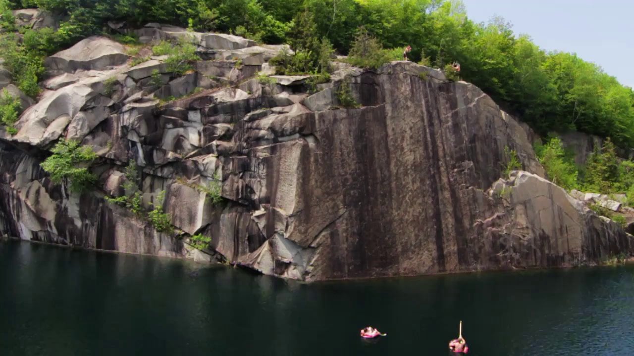 Vermont Cliff Jumping: Monster Quarries