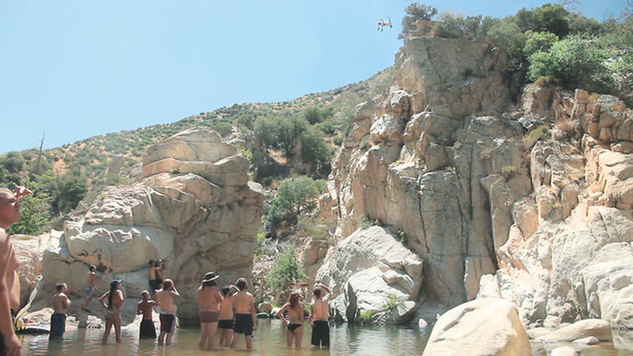 Cliff Jumping at The Mound