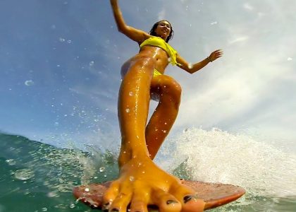 North Shore Cruising With Kelia Moniz - ASP Women's Longboard Champion | aquasport.tv