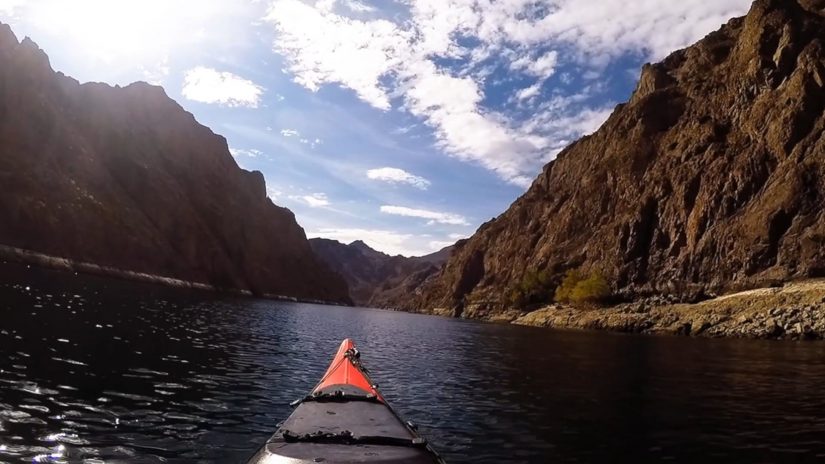Kayaking down the Colorado