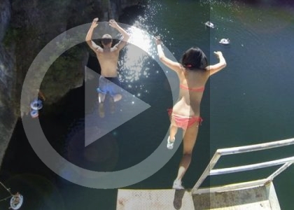 Matilija Dam Cliff Jumping | aquasport.tv