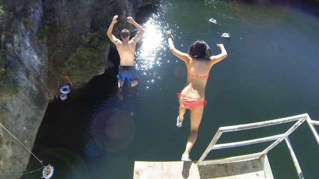 Matilija Dam Cliff Jumping | aquasport.tv