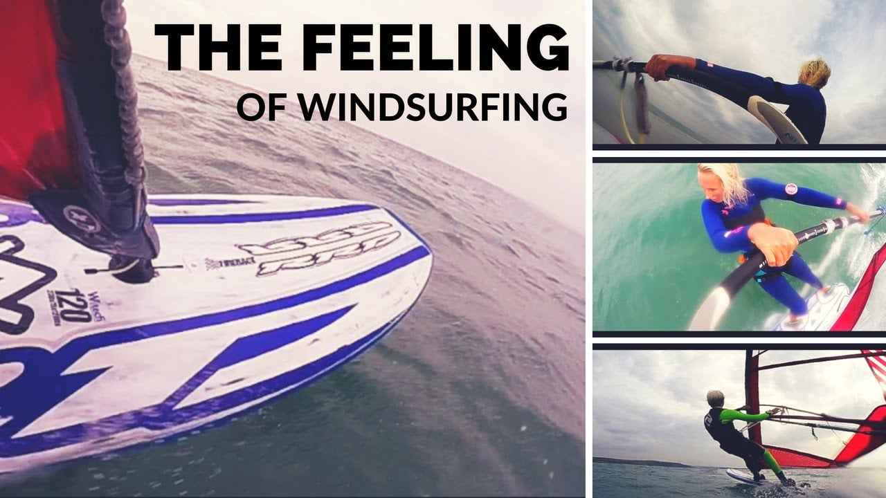 The feeling of windsurfing