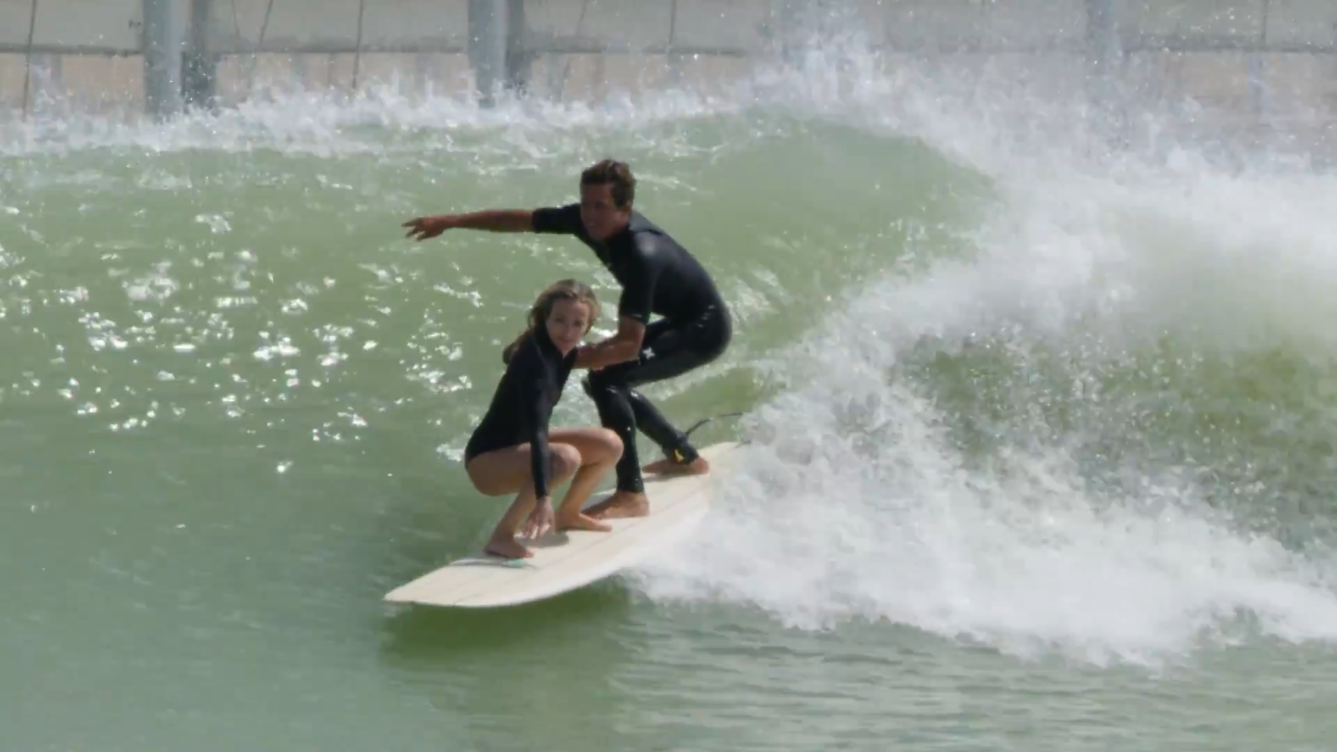 Tandem Surfing at the Kelly Slater Surf Ranch
